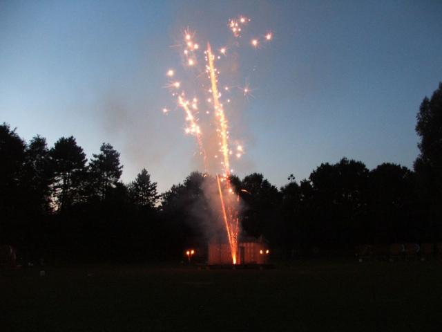 Feuerwerk über dem Schloß