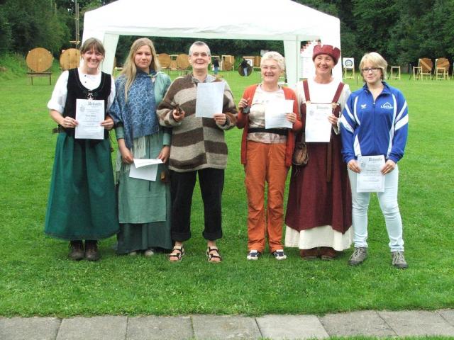 Siegerehrung Langbogen Damen