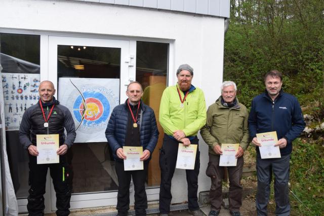 Siegerehrung Blankbogen Masters Herren