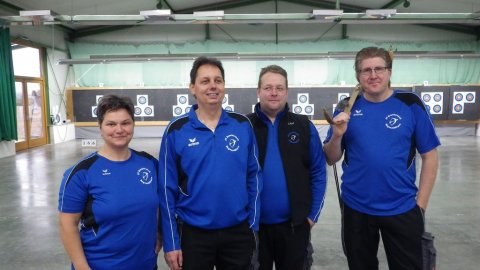 Liga-Team 2: Angelika Ullmann, Dirk Lippemeyer, Olaf Nessensohn, Jürgen Offermann