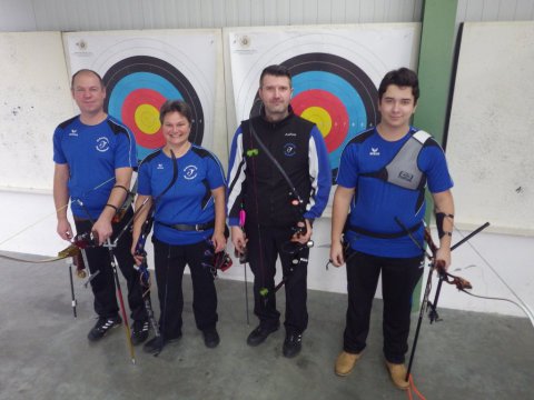 Liga-Team 4: Nino Ullmann, Angelika Ullmann, Andreas Gudelj, Leon Theoharis (auf dem Bild fehlt Rüdiger Flitz)